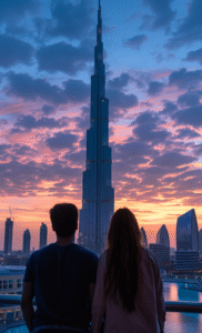 portrait-couple-visiting-luxurious-city-dubai